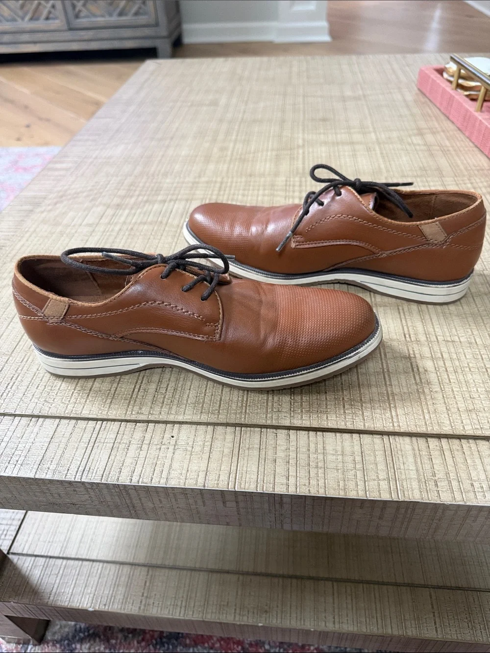 Boys  Classic Brown Leather Lace-Up Shoes